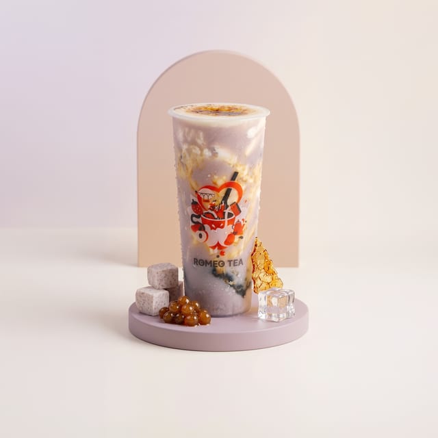 Brulee Bobo Taro Milk.