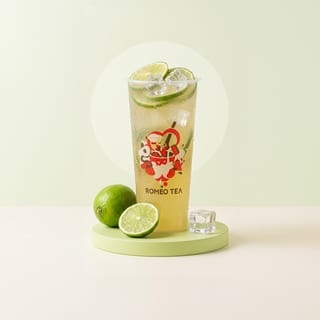 Hand Crushed Lime Iced Green Tea