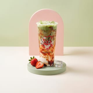 Strawberry Matcha Latte