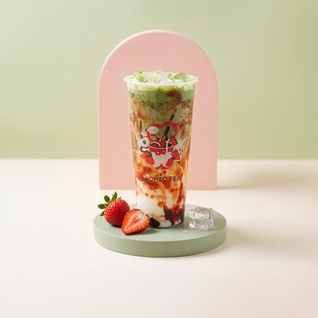 Strawberry Matcha Latte.
