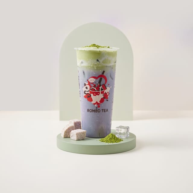 Taro Matcha Latte.