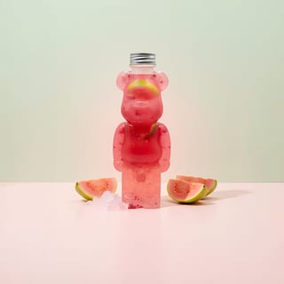 Hand Crushed Guava Green Tea with Agar Jelly (Bear Cup)