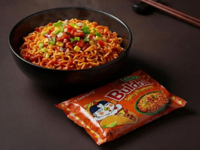 Samyang Buldak Habanero Lime Spicy Chicken Ramen.