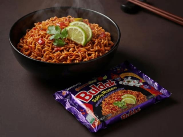 Samyang Buldak Original Spicy Chicken Stir-Fried Ramen.