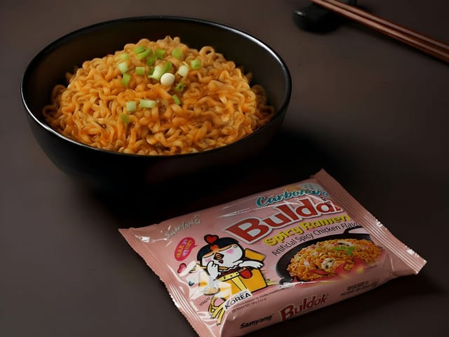 Buldak Creamy Carbonara Ramen.